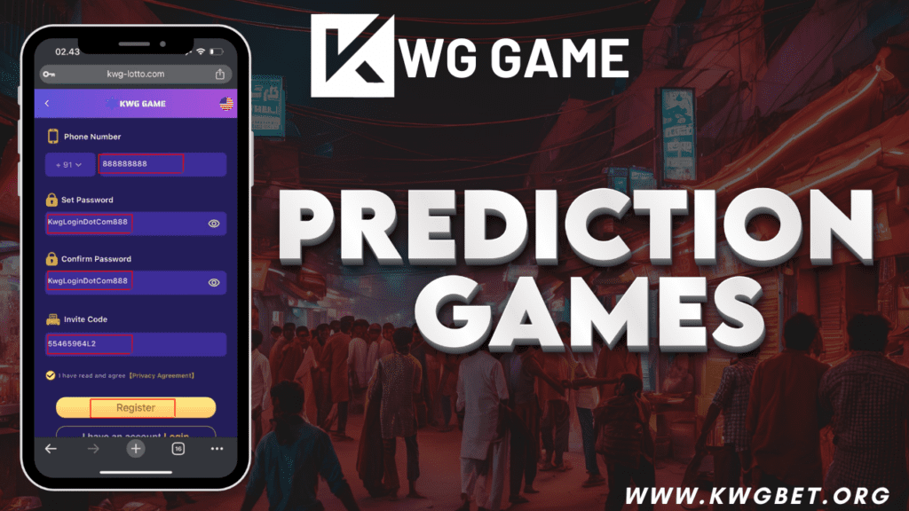 Player making predictions in the KWG prediction game