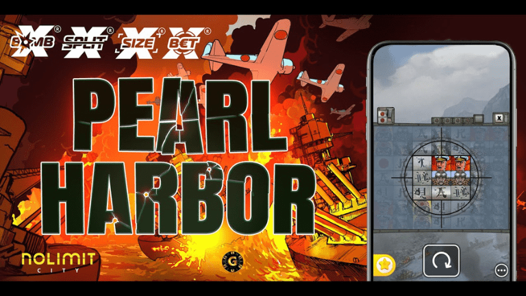 "Pearl Harbor slot game by Nolimit City featuring dramatic WWII visuals and exciting gameplay."